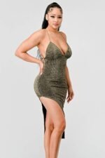 Metallic Glitter Sweetheart Dress - Image 8