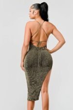 Metallic Glitter Sweetheart Dress - Image 10