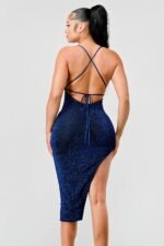 Metallic Glitter Sweetheart Dress - Image 5