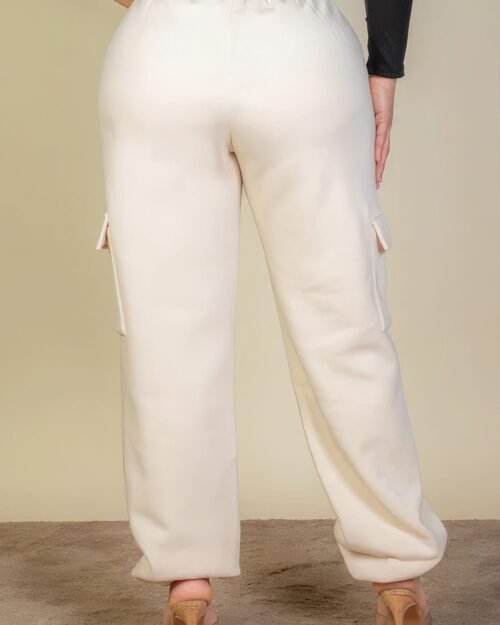 plus size side pocket drawstring waist sweatpants