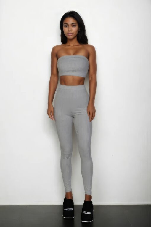 Ribbed Tube Top & Leggings Set - Image 10