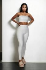 Ribbed Tube Top & Leggings Set - Image 2