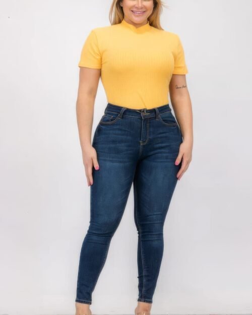 plus size ribbed short sleeve bodysuit