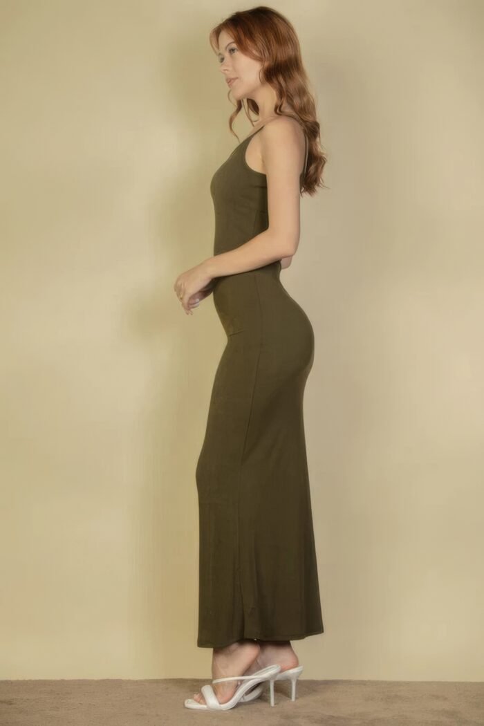 Ribbed mermaid hem camisole maxi dress - image 23