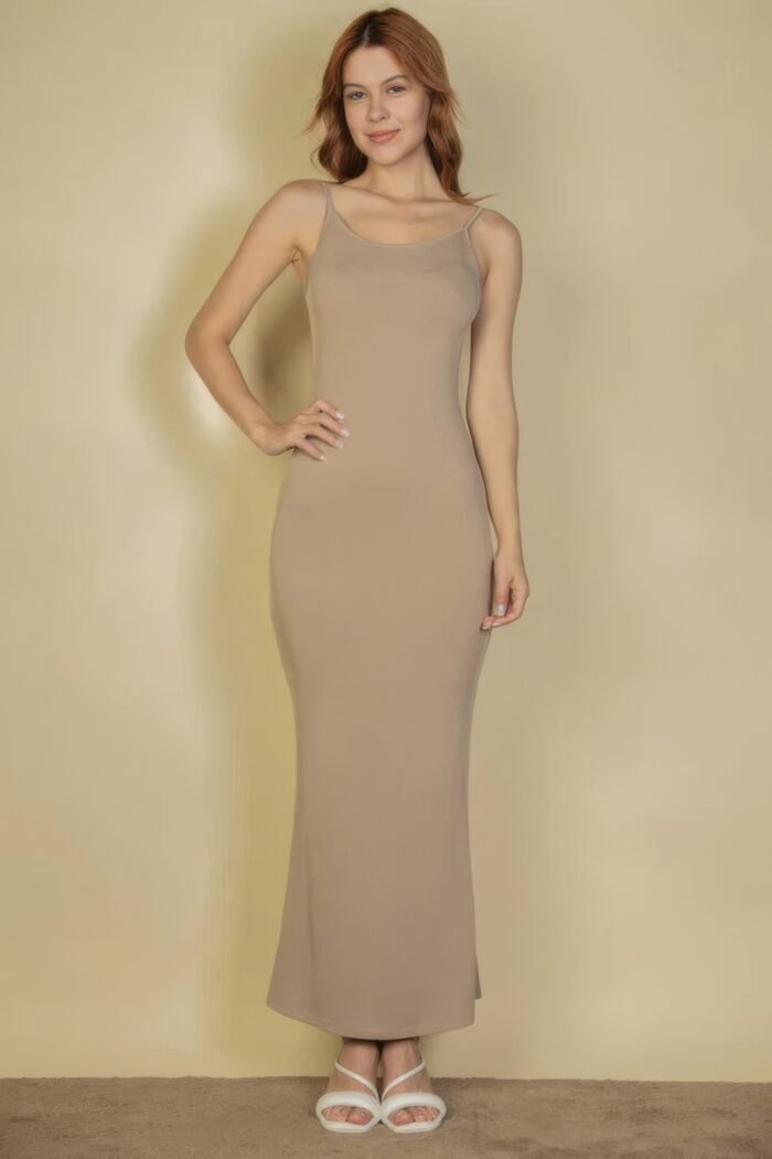 Ribbed mermaid hem camisole maxi dress - image 17