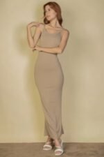 Ribbed Mermaid Hem Camisole Maxi Dress - Image 18