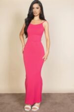 Ribbed Mermaid Hem Camisole Maxi Dress - Image 13