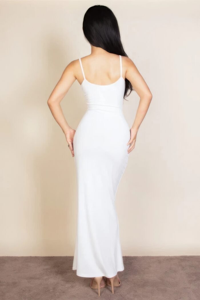 Ribbed mermaid hem camisole maxi dress - image 4