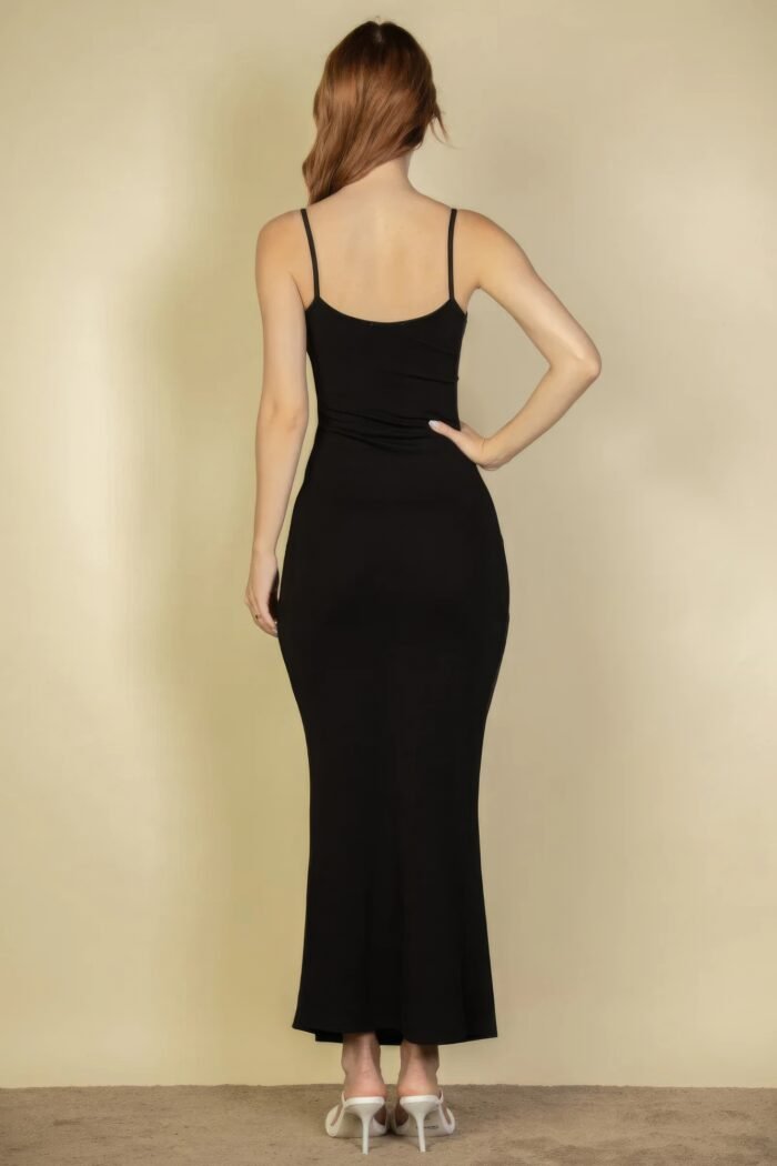 Ribbed mermaid hem camisole maxi dress - image 33
