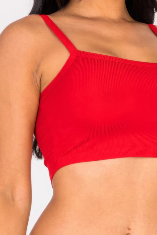 Ribbed Knit Cami Crop Top - Image 22