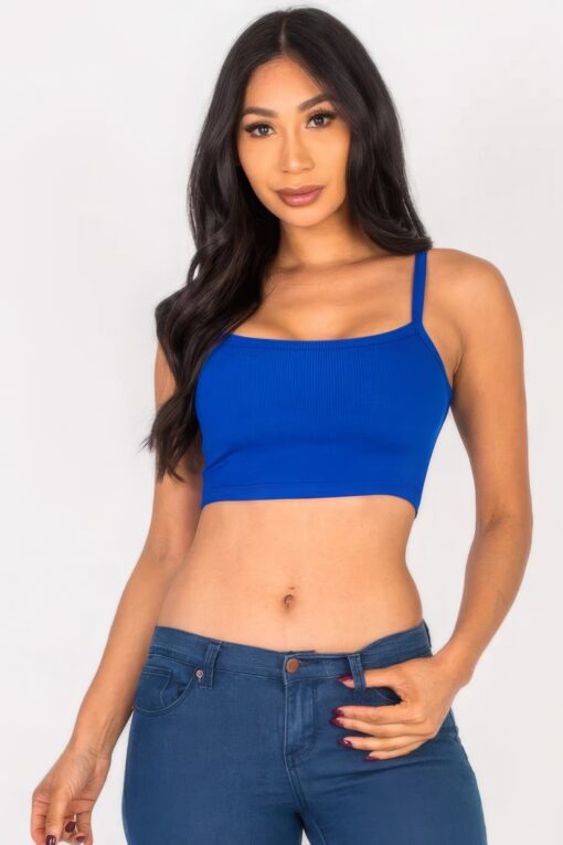 Ribbed Knit Cami Crop Top - Image 14