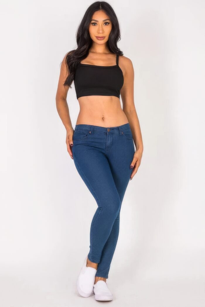 Ribbed knit cami crop top