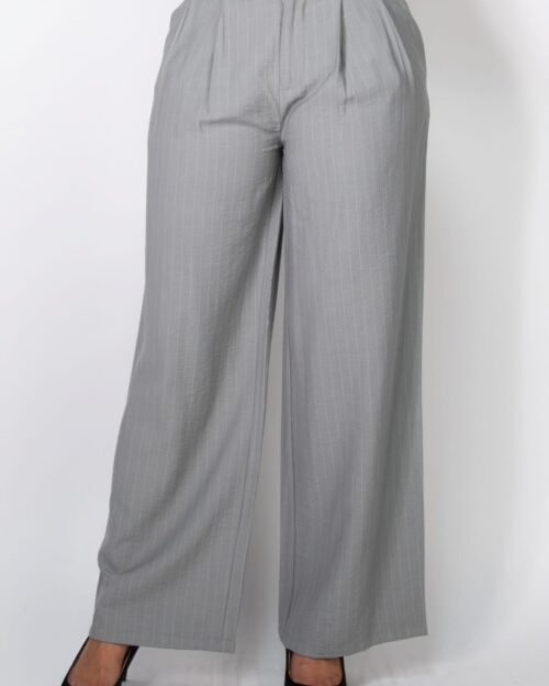 High-rise Stripe Wide Leg Pants