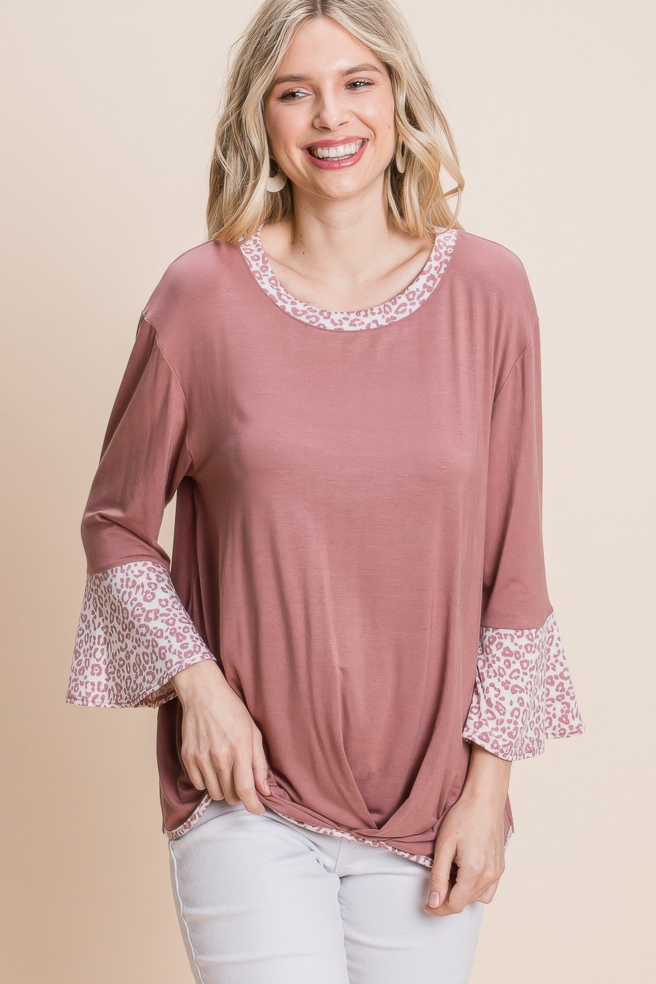 Home Bell sleeves fashion top