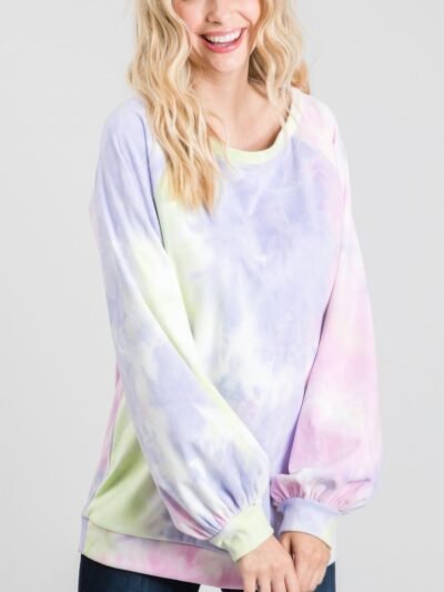 Tie-dye Puff Long Sleeve Top Tie-dye Puff Long Sleeve Top