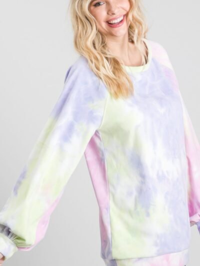 Tie-dye Puff Long Sleeve Top Tie-dye Puff Long Sleeve Top