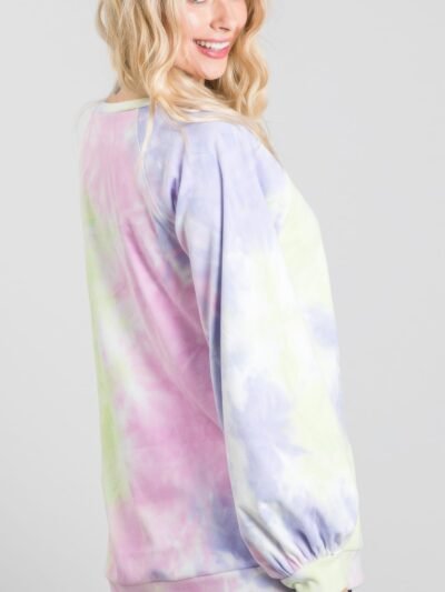 Tie-dye Puff Long Sleeve Top Tie-dye Puff Long Sleeve Top