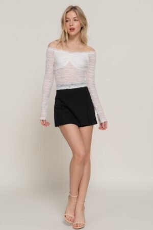 Off The Shoulder Stretch Lace Top Off The Shoulder Stretch Lace Top