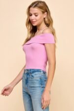 Off Shoulder Ribbed Top - Image 8