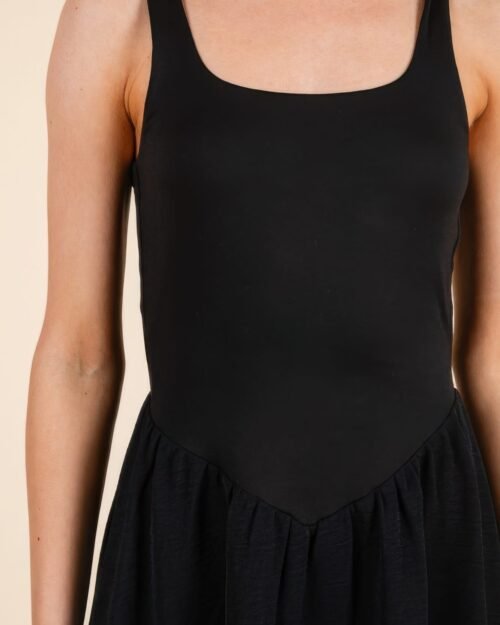 backless tie mini dress