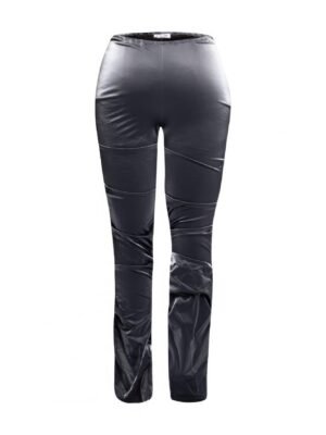 Velvet Pu Ruched Pants