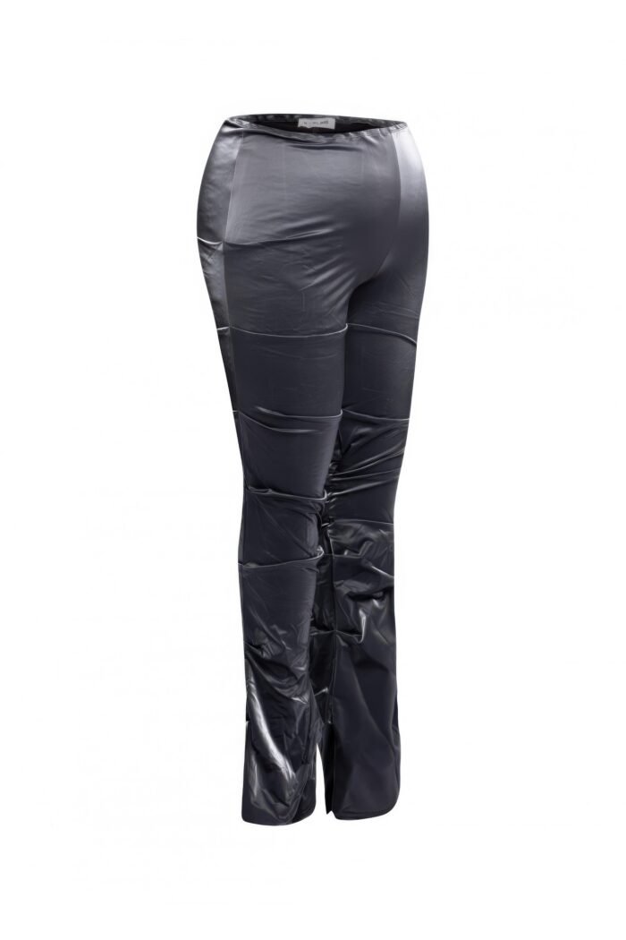 Velvet pu ruched pants - image 10