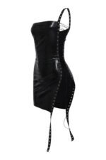 Side Open Lace Up Tube Dress - Image 2