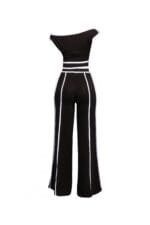 Color Contrast Detailed Off Shoulder Set