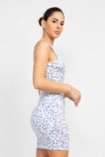 Ditsy Floral Ruching Dress