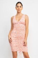 Ditsy Floral Ruching Dress