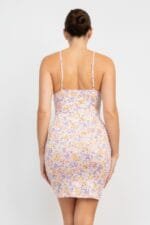 Ruched Floral Cami Dress