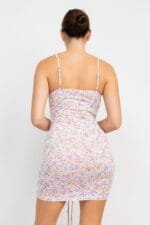 Ruched Floral Cami Dress