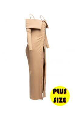 Plus Size Long Length Top & Skirt Leggings Set