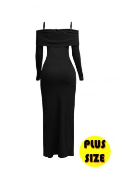 Plus Size Long Length Top & Skirt Leggings Set