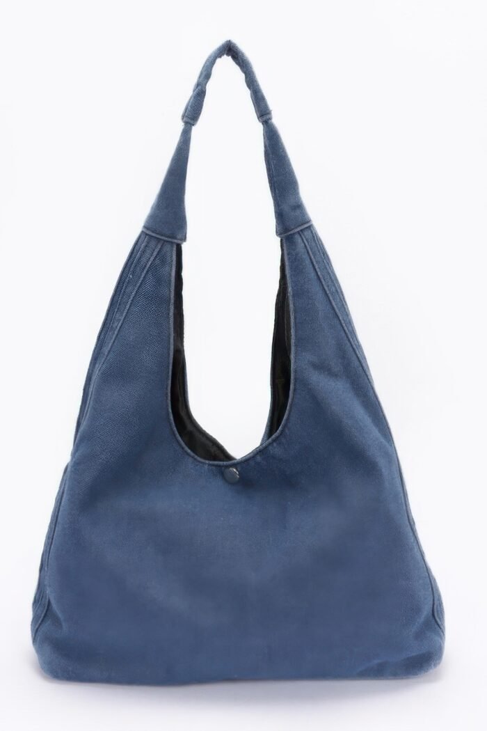 Denim hobo bag