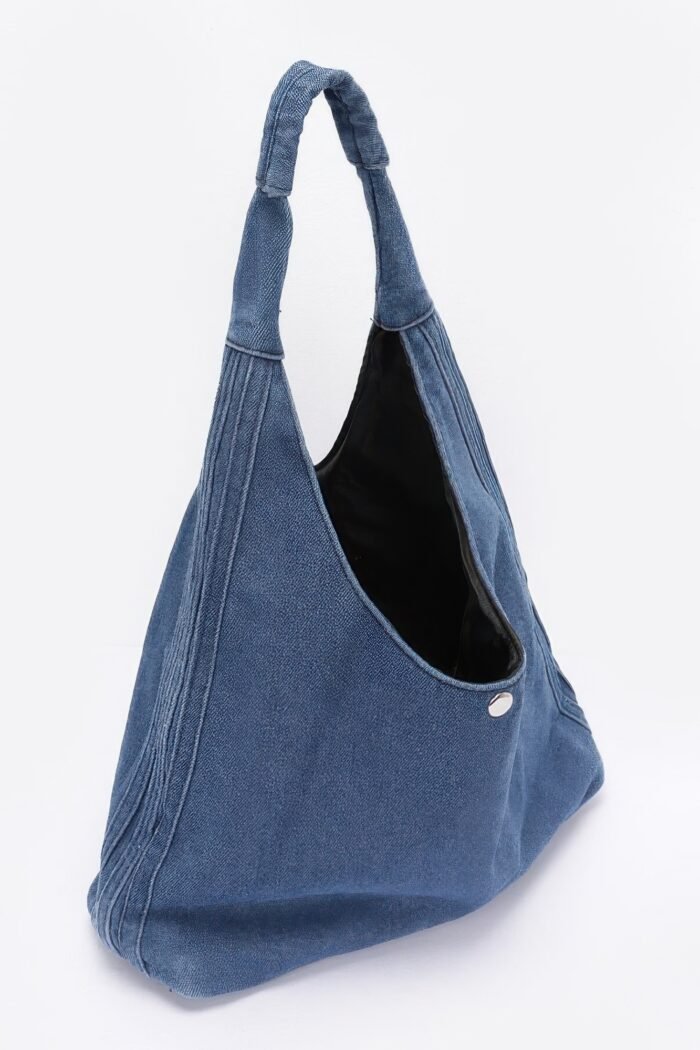 Denim hobo bag