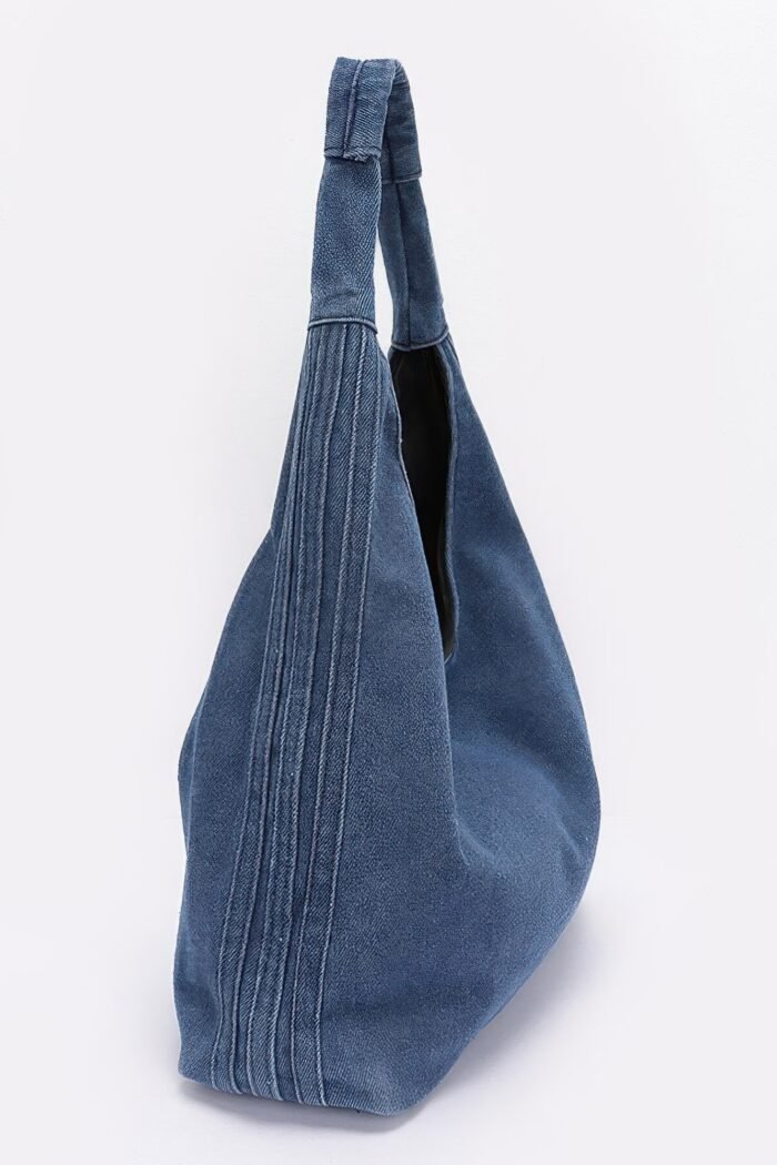 Denim hobo bag