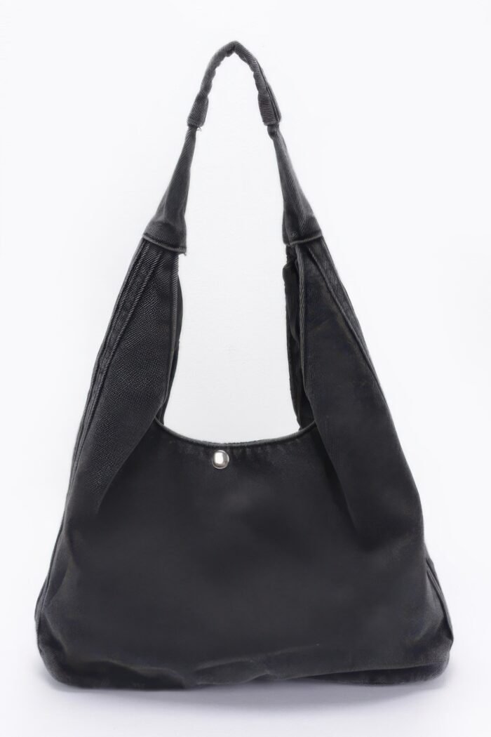 Denim hobo bag