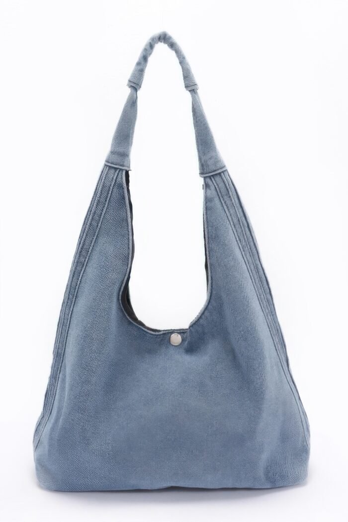 Denim hobo bag
