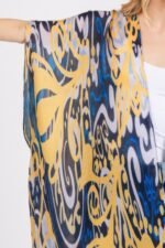 Boho Print Open Front Long Kimono - Image 4