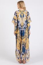 Boho Print Open Front Long Kimono - Image 5