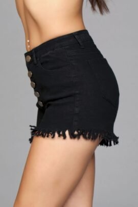 Fringed Button Up Shorts Fringed Button Up Shorts