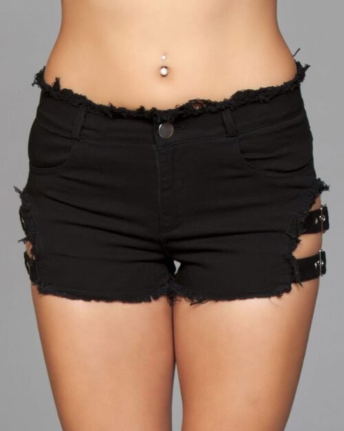 Buckled Down Denim Shorts