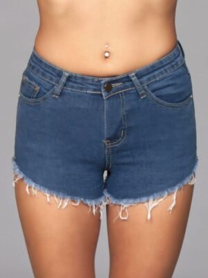 Zip Me Up Denim Shorts