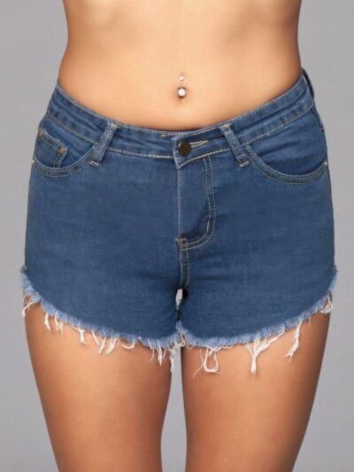 Zip Me Up Denim Shorts
