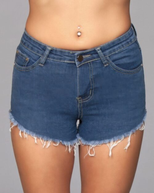 Zip Me Up Denim Shorts