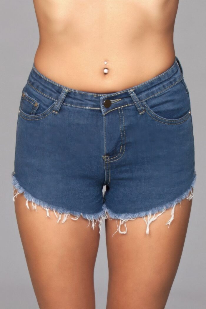 Zip me up denim shorts - image 1