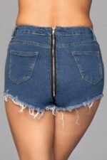 Zip Me Up Denim Shorts - Image 4