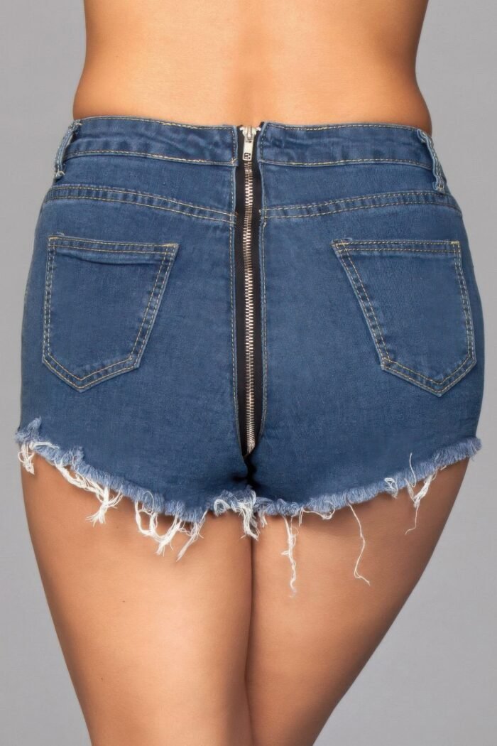 Zip me up denim shorts - image 4