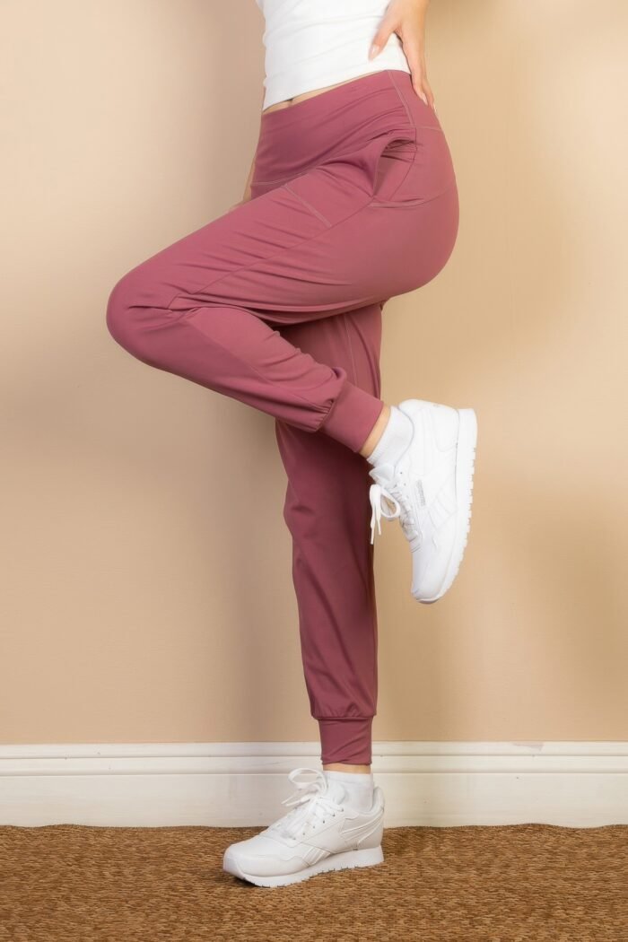 High waisted wide waistband joggers - image 3